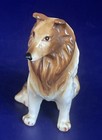 Vintage Collie Dog Figurine Bone China Japan Brown White Lassie Style