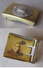 Wwi Old German Army Brass Belt Buckle   Bavaria   Bayern   In Treue Fest
