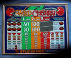 Wild Cherry Slot Machine Glass Panel Header Wall Hang Igt Copyright 19 1 2 X 15