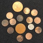  15 x World Coin Mint Error Blank Planchets Lot Unknown Origin