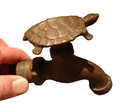 Vintage Brass Turtle Faucet Valve Art Deco Lawn   Garden Appeal Made In Usa Nice