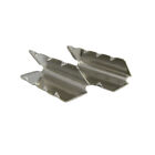 Metal Belt Buckle End Tips For Cotton Webbing - 1 Inch  25mm  - Nickel Plated