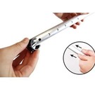 Adjustable Ergonomic Forearm Crutches Pair W  Handgrip Adult Black silver