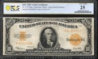 1922  10 Gold Certificate  hillegas  Pcgs 25 Ten Dollar Bill Fr 1173 20836