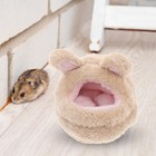 Guinea Pig Bed Rabbit Hideout Warm Beds Washable Winter Hamster Sleeping House