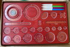 Kenner 1972 Spirograph Patter Drawing Set  421 Complete With 1968 Spirotot Parts