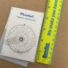 Thiokol Concise Circular Slide Rule W Conversion Tables Vtg Ctcs-552 Advertising