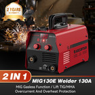 Arccaptain Mig130 130a 2-in-1 Mig mma Welder W digital Screen  O c O h Prote