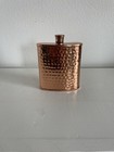 Copper Hammered Rectangular Hip Flask