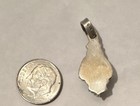925 Sterling Silver Green Turquoise Pendant  1 Stone  Signed