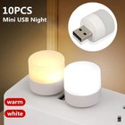 Mini Usb Led Night Light Warm White Reading Lamp For Laptop Power Bank Desk