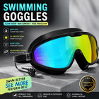Swimming Goggles Anti Fog Uv Protection Wide View Adult Swim Glasses