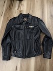 Bundle  Harley Davidson 100th Anniversary Leather Jacket   Vest  women   s Medium 