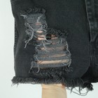 Vintage Wrangler Black Denim Cutoff Shorts Distressed Bareback Western 29  Usa