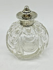 Antique English Sterling Silver Top Glass Perfume Bottle