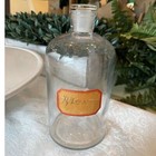 Vintage Glass Apothecary Bottle  Pharmacy Bottle With Stopper