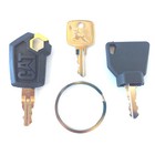 3 Pc Heavy Equipment Key Set  Cat John Deere And Jcb With Oem Logo