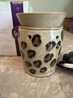 Scentsy Leopard Print Full Size Wax Warmer Tested Works Retired