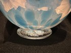 Vtg Treasure Collupy Hand Blown Signed Blue Art Glass Float  Lincoln City  Or