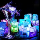 Lot Multicolor Glow Ice Cubes Led Light Up For Cocktails Beverages Wedding Party
