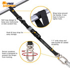 Motorcycle Tie Down Straps 1 1    X 7    With Swivel Carabiner Hooks Cam Buckle     