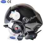 Bluetooth Paramotor Helmet en966 Noise Canceling Ppg Helmet powerd Paragliding 