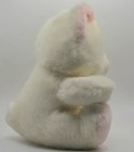 Vintage Russ Berrie Teddy Bear Pink White 1980s Stuffed Animal Plush Toy 8 Inch
