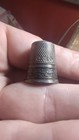 Antique Vintage Sterling Silver Thimble Lot Of 2