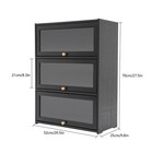 Home Office Cabinet 3 Tiers Storage Cabinet Storage Organization Bedroom