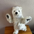 New Hansa White    polar Bear Standing    18 Inch Plush Animal