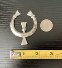 Native American Navajo Squash Blossom Mey Naja Sterling Silver Brooch  25 Grams
