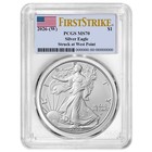 Combo 4pc 2026  w   1 American Silver Eagle Pcgs Ms70 First Strike Flag Label