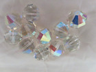 Full Pack 12 Vintage Swarovski Crystal Beads 14mm Crystal Ab   346  5004  Mint 