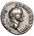 Vespasian  ad 69-79  Roman Ar Silver Denarius Coin Pontif Maxim Ric 546 Rome