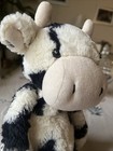 Jellycat Bashful Calf Cow Plush Black White Stuffed Toy 12   
