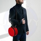 Plain Red Masonic Crown Cap Case-shoulder Strap   Masonic Regalia Travel Hat Bag