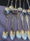 Vintage Sterling Silver 800 Silver   Silverplated Spoons Lot 150 Grams Used J5