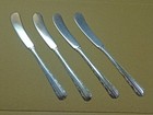 4 Towle Candlelight All Sterling Silver Flat Butter Spreaders 5 7 8  3 428 Ozt