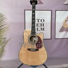D45 Cutaway Acoustic Guitar Natural Solid Spruce Top Abalone Inlay 301eq Instock