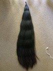 Double False Tail Nature Black Genuine Horse 90cm 35    False Tail 360g Extended