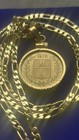 1970 Icelandic 50 Aurur Coin Pendant 24  Gold Filled Chain  With Box   Coa 20mm