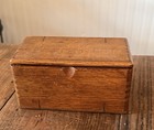 Antique 1889 Singer Sewing Machine Oak Wood Folding Puzzle Box With Attachments