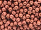 Brimar Wood Bead Fringe Trim 15 Yards Rose Quartz Drapery Upholstery Tassel