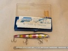 Pflueger Shiner Lure No  7769 Size 4 Rainbow Minnow Fishing Lure W case