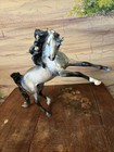 Vintage Rearing Stallion Horse Figurine Signed By Liddy