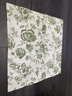 C f Enterprises 4 Cottage Sage Green   White Chintz Floral Napkins Placemats