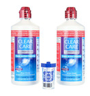  4 Pack  Clear Care Cleaning   Disinfecting Contact Lens Solution With Lens Case