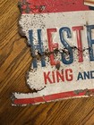 Vintage 1950s Chesterfield Cigarettes King   Regular Advertising Sign 29x23