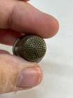 Antique Gold Tone Brass Thimble For Hand Sewing - Marked  12     england 