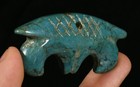 6 5cm Rare China Old Turquoise Hand Carving Fengshui Amulet Pendant Statue